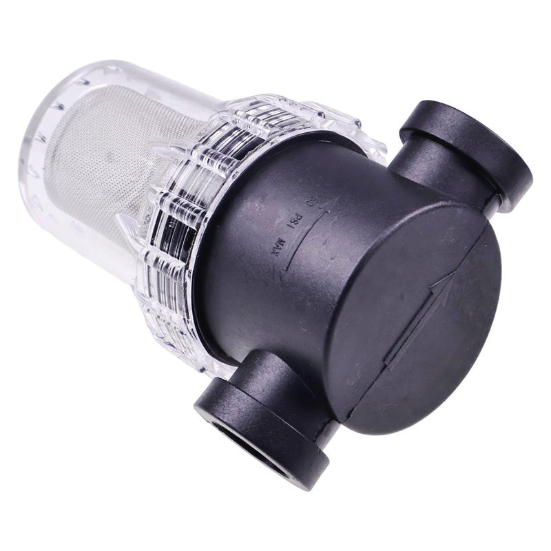 Chamixx 1/2" Female NPT in-Line Strainer with 40 mesh Stainless Steel Filter Screen Universal Fits RV Water Tank Pressure Washer Garden Outdoor Hose - Image 2